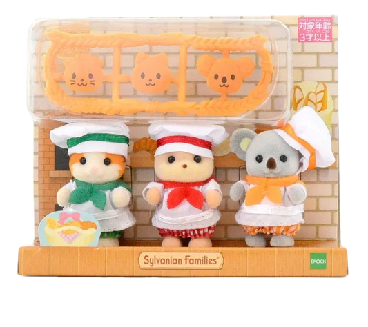 Sylvanian Famillies - Trío De Panaderos (Set Especial) - KatittoLand