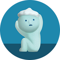 Smiski Bath : Lavándose la cabeza (Figura Abierta)