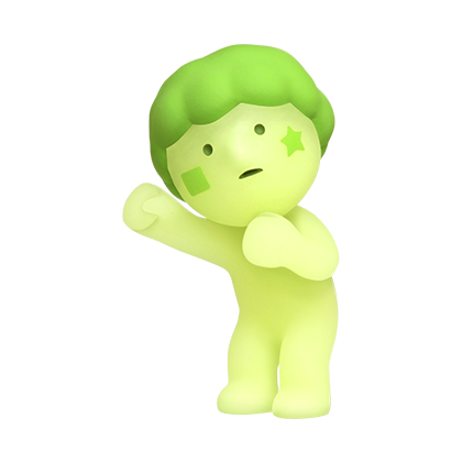 Smiski Cheer : Peluca (Figura Abierta)