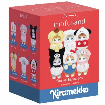 Mofusand x Sanrio : Caja Sorpresa (Llavero de Peluche)