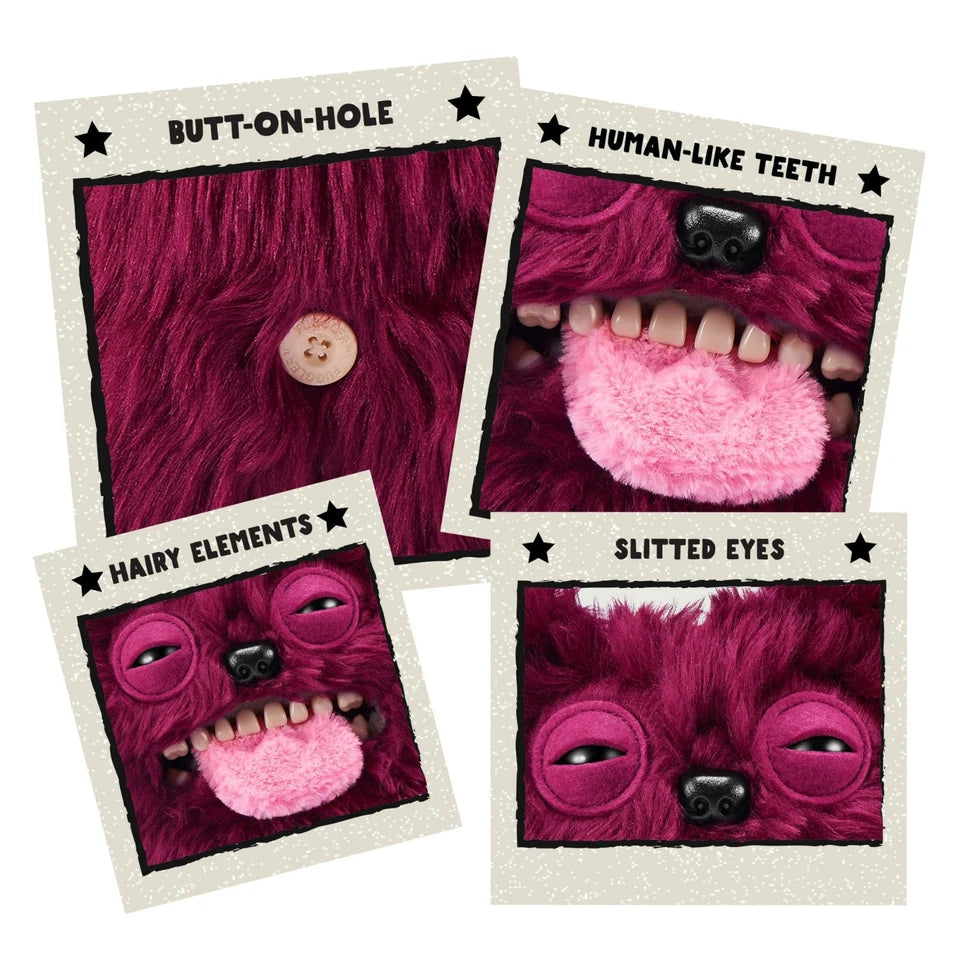 Fuggler Hairy : Oso Rojo Peludo (Peluche)