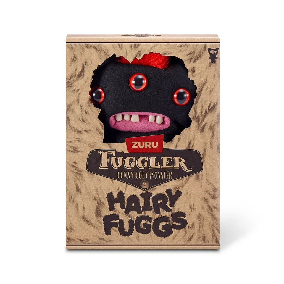 Fuggler Hairy : Negro Moicano Rojo Peludo (Peluche)