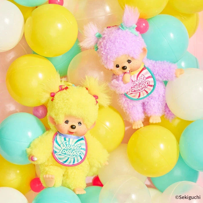 Monchhichi Lollipop : Morado (Llavero de Peluche)