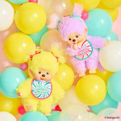 Monchhichi Lollipop : Morado (Llavero de Peluche)