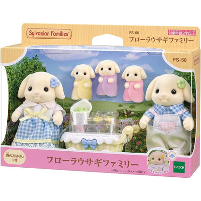 Sylvanian Families Familia : Conejo Flora (Set Completo)