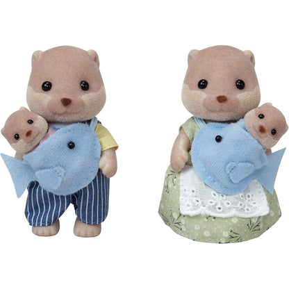 Sylvanian Families Familia : Nutria de Rio (Set Completo)