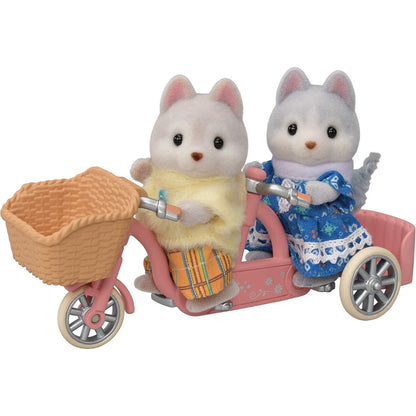 Sylvanian Families Hermanos : Perro Husky (Set Completo)