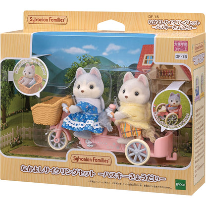 Sylvanian Families Hermanos : Perro Husky (Set Completo)