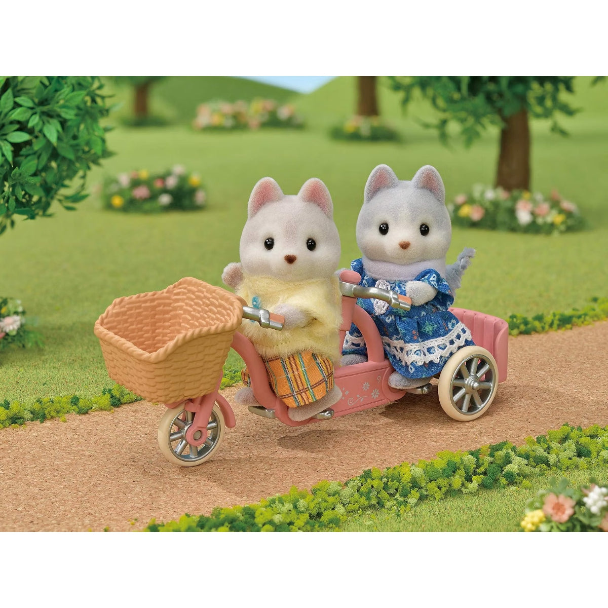 Sylvanian Families Hermanos : Perro Husky (Set Completo)