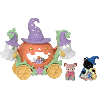 Sylvanian Families Bebés : Halloween Carroza Calabaza (Set Completo)