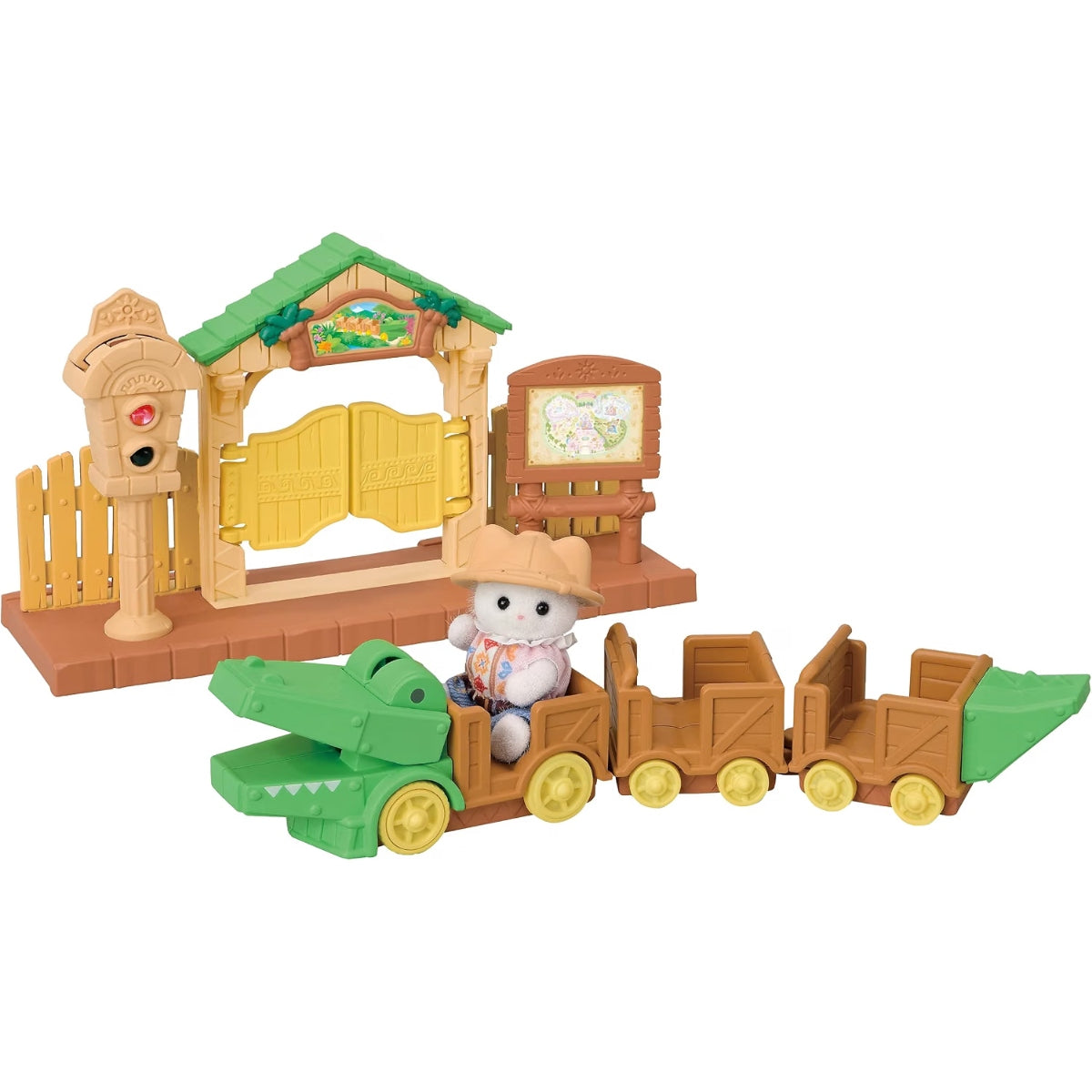 Sylvanian Families : Gato Persa Ryan Cocodrilo (Set Completo)
