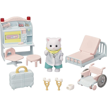 Sylvanian Families : Gato Persa Doctor (Set Completo)