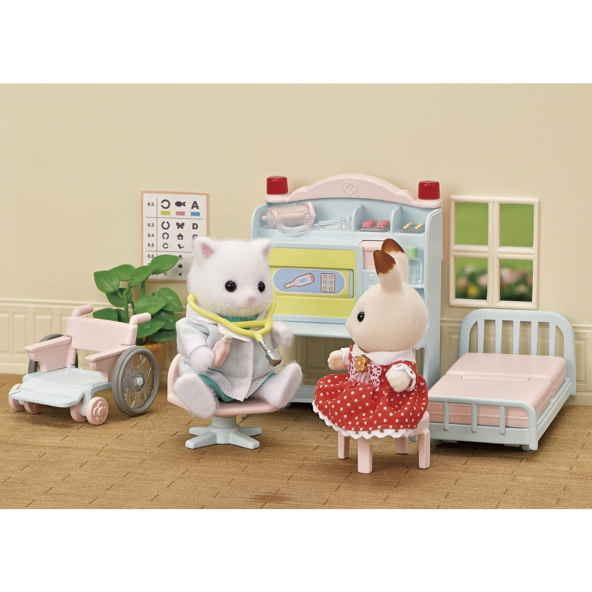 Sylvanian Families : Gato Persa Doctor (Set Completo)