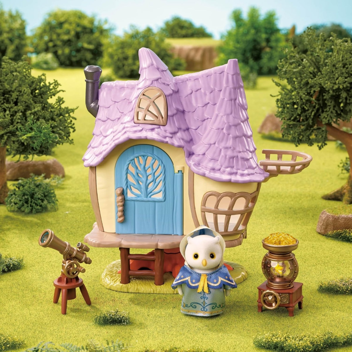Sylvanian Families : Buho Azul Casa (Set Completo)