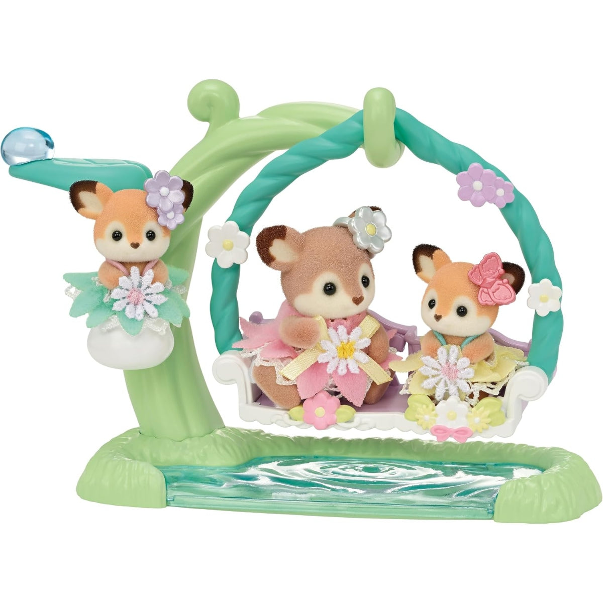Sylvanian Families Bebés : Ciervos en Columpio (Set Completo)