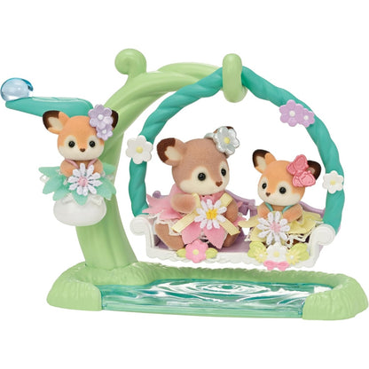 Sylvanian Families Bebés : Ciervos en Columpio (Set Completo)