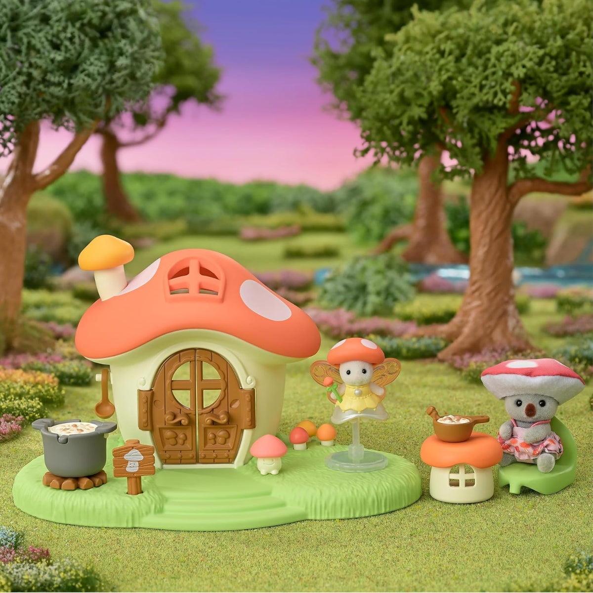 Sylvanian Families Bebés : Casa Hongo Koala Gato (Set Completo)