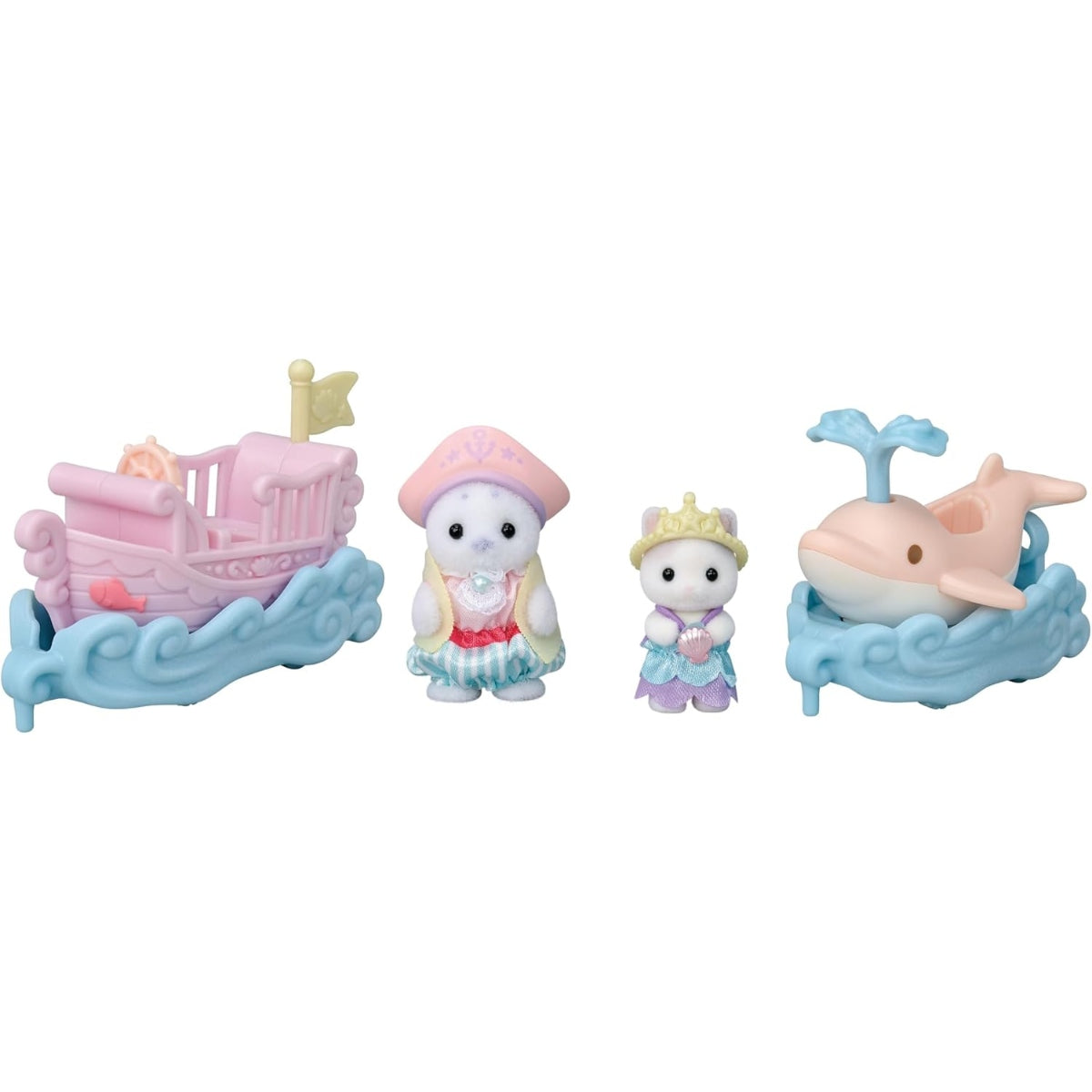Sylvanian Families Bebés : Delfin Barco Gato Foca (Set Completo)