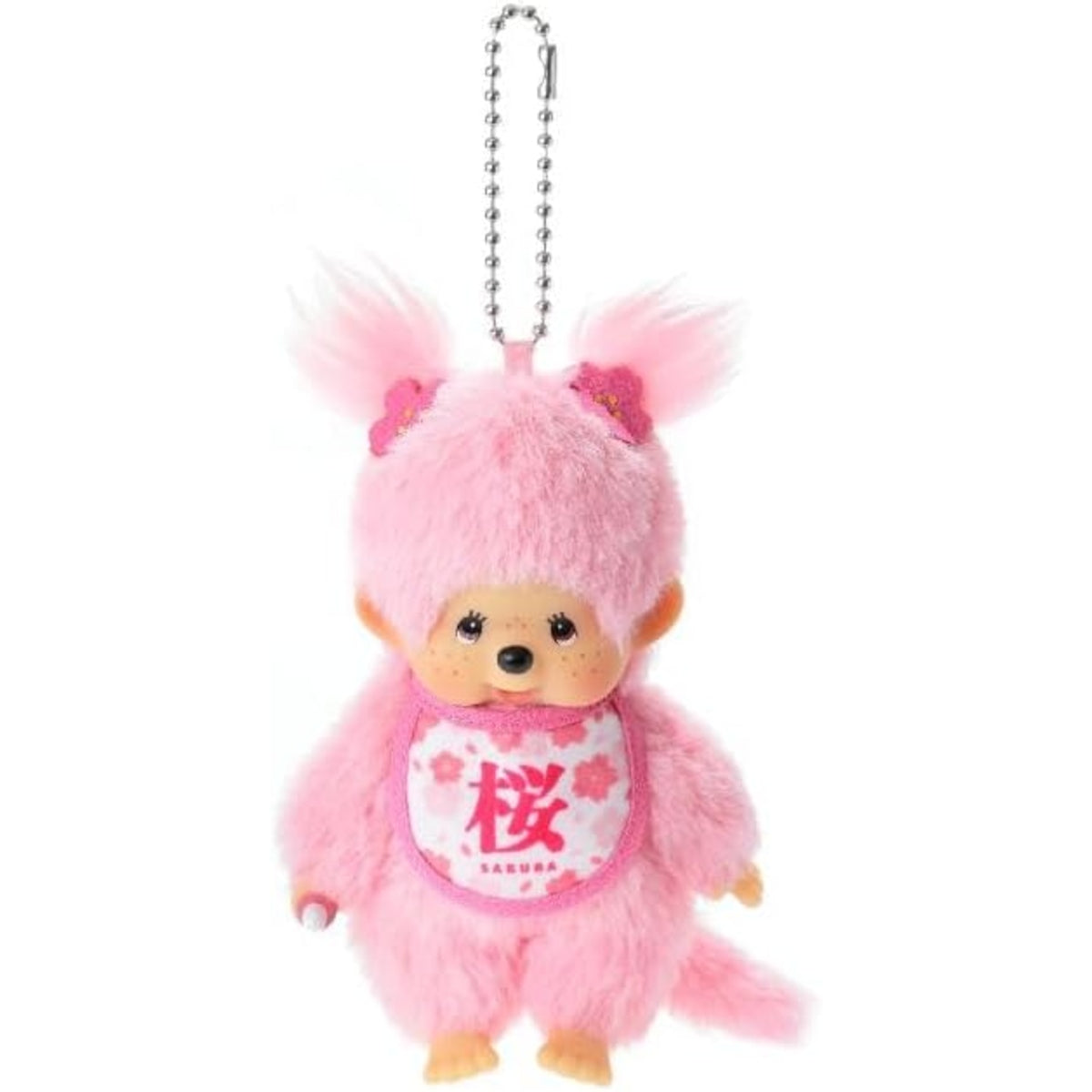 Monchhichi : Cherry Bloossom Rosa (Llavero de Peluche)