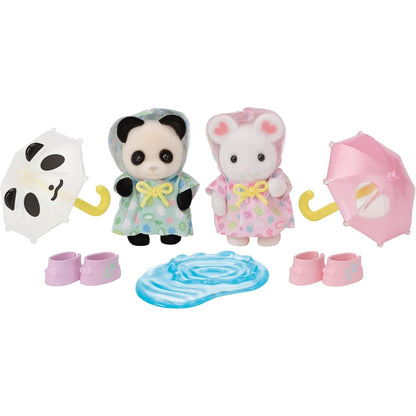 Sylvanian Families Bebés : Paraguas Dia Lluvioso (Set Completo)