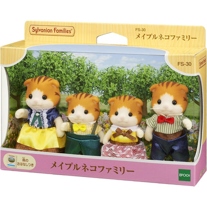 Sylvanian Families Familia : Gato Maple Naranja (Set Completo)
